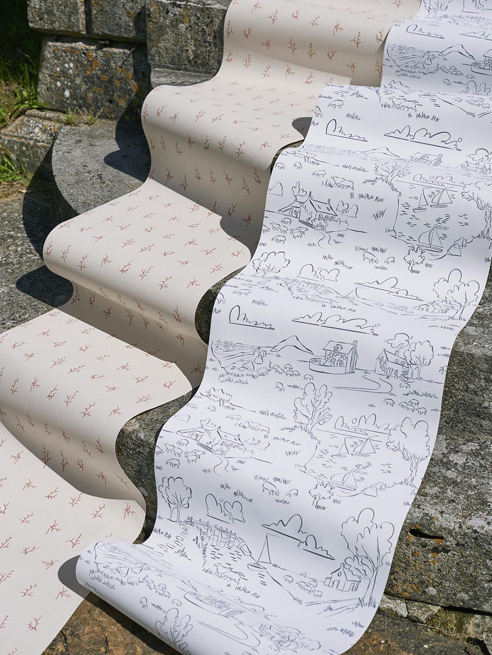 Helford Wallpaper – FERRY BLUE