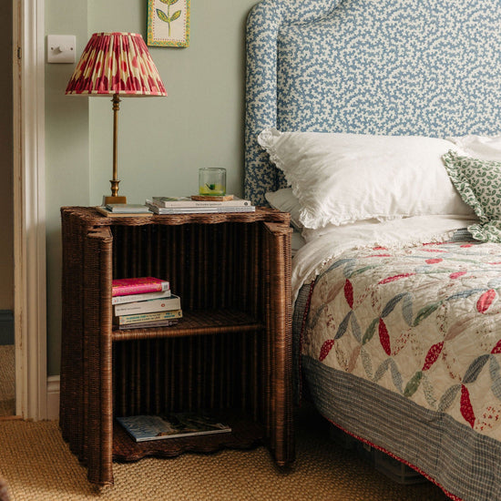 Flute Rattan Side Table