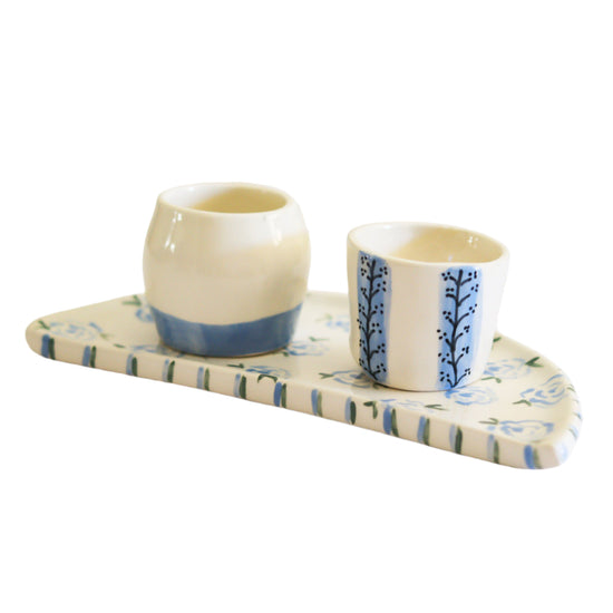 Espresso Cups Set with Plate