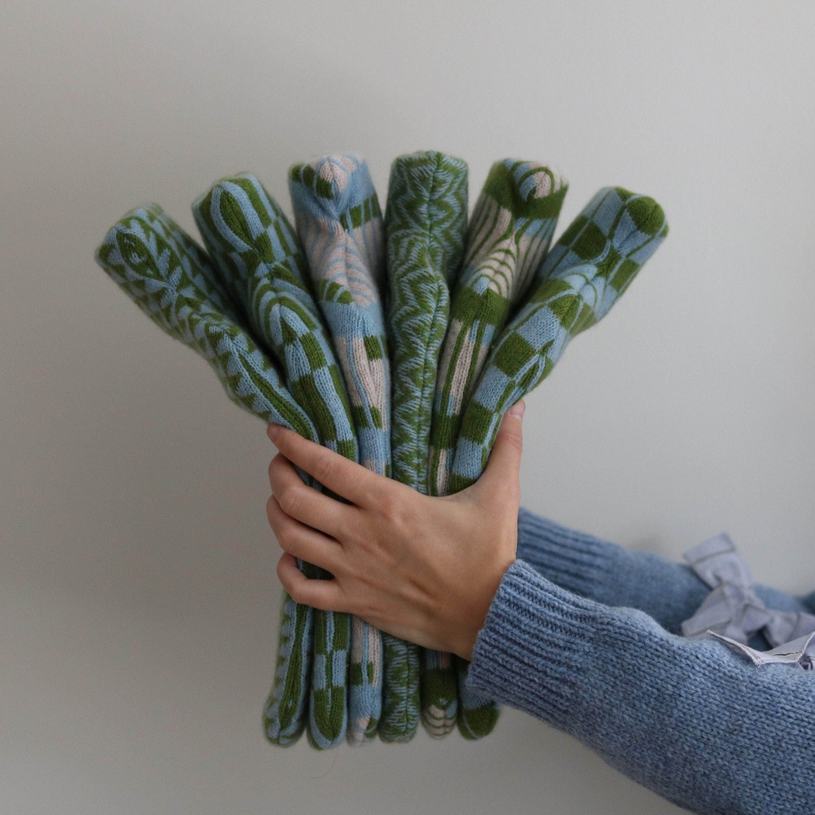 Blue and Moss Stuart Hot Water Bottle