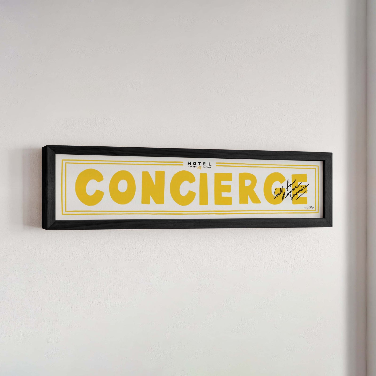 Concierge Panoramic Framed Print
