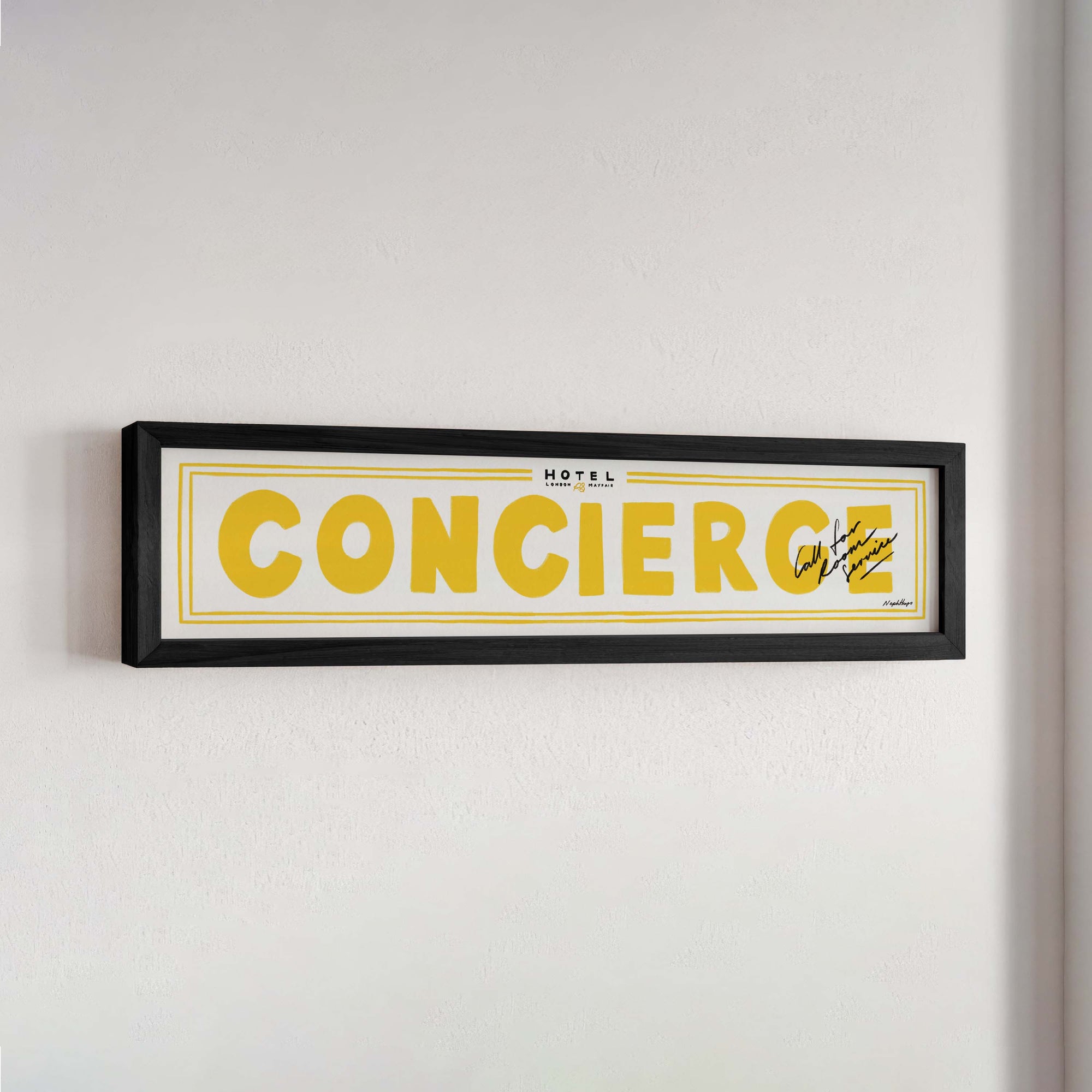 Concierge Panoramic Framed Print