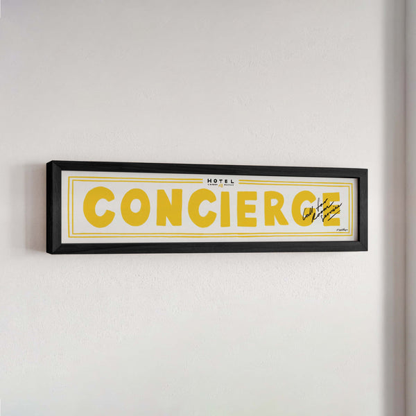 Concierge Panoramic Framed Print