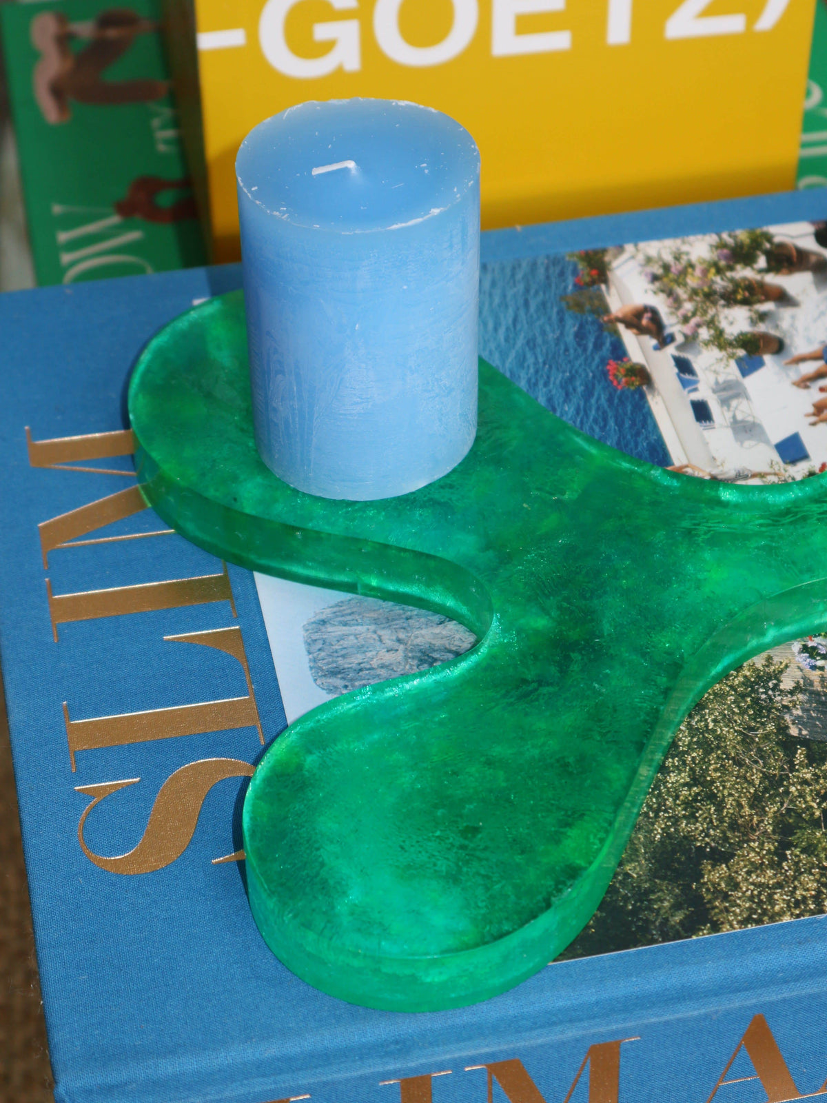 The 3 Drinks Coaster in Green Recycled Plastic