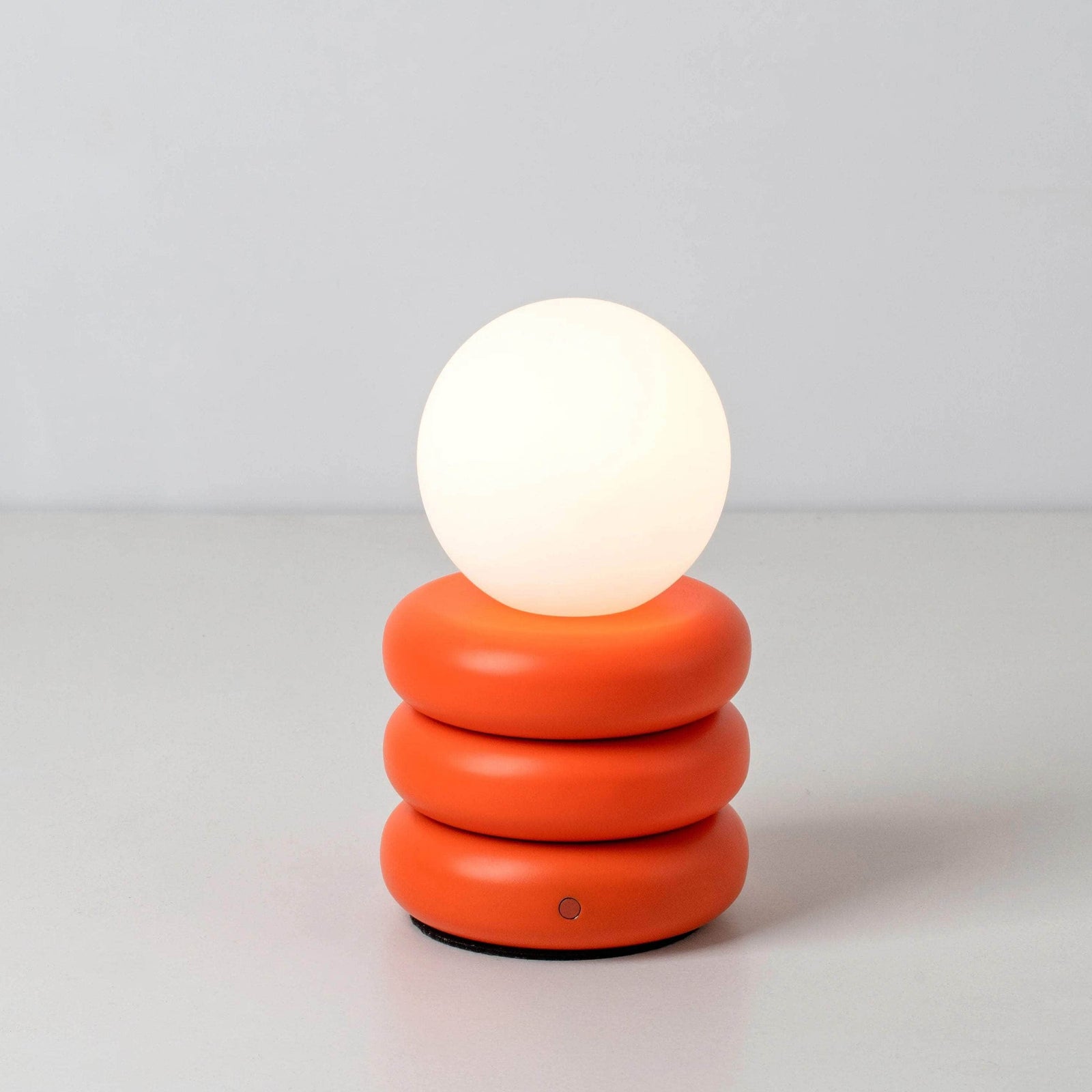 Peel orange cordless table lamp