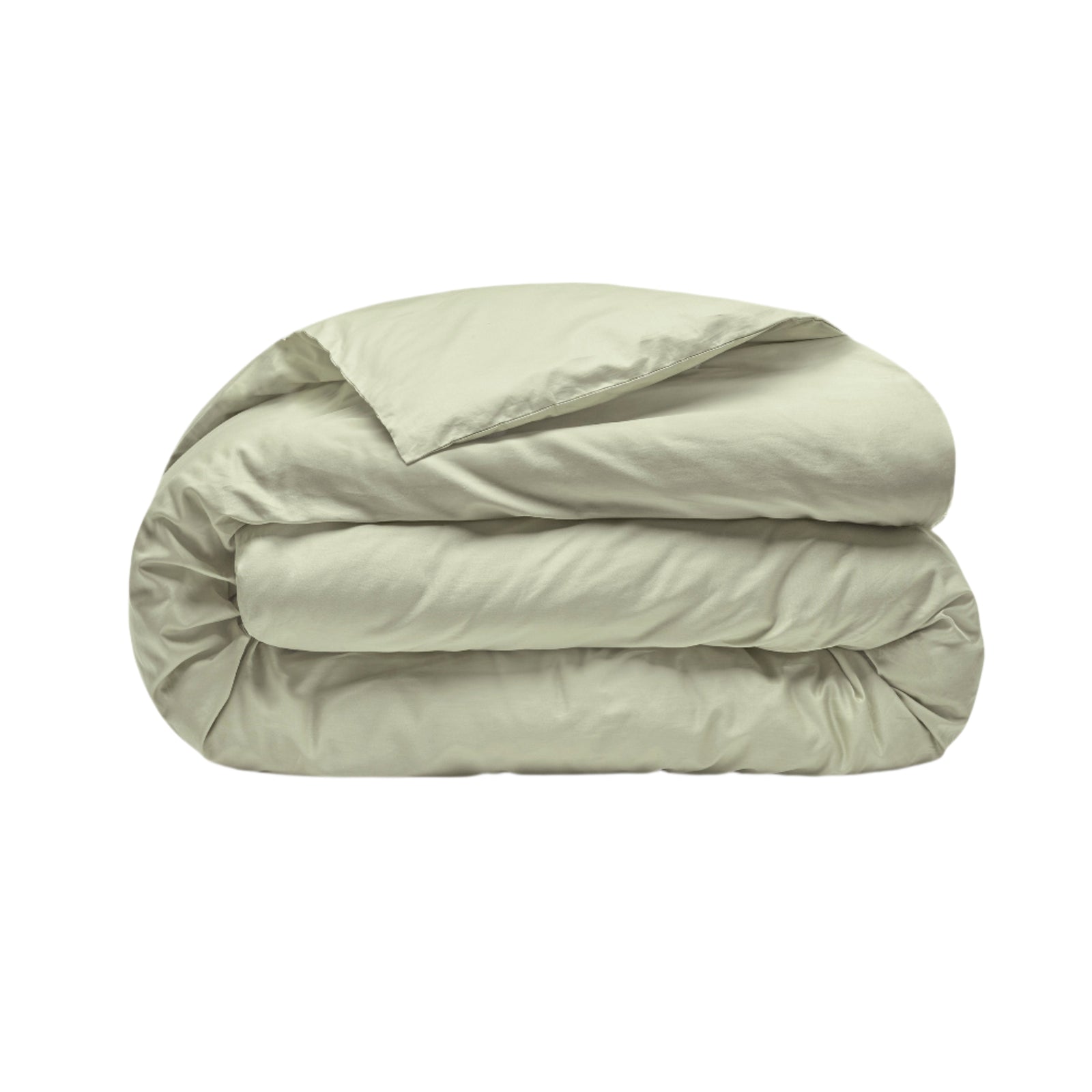 Sateen Organic Cotton Duvet Cover - Solstice Green