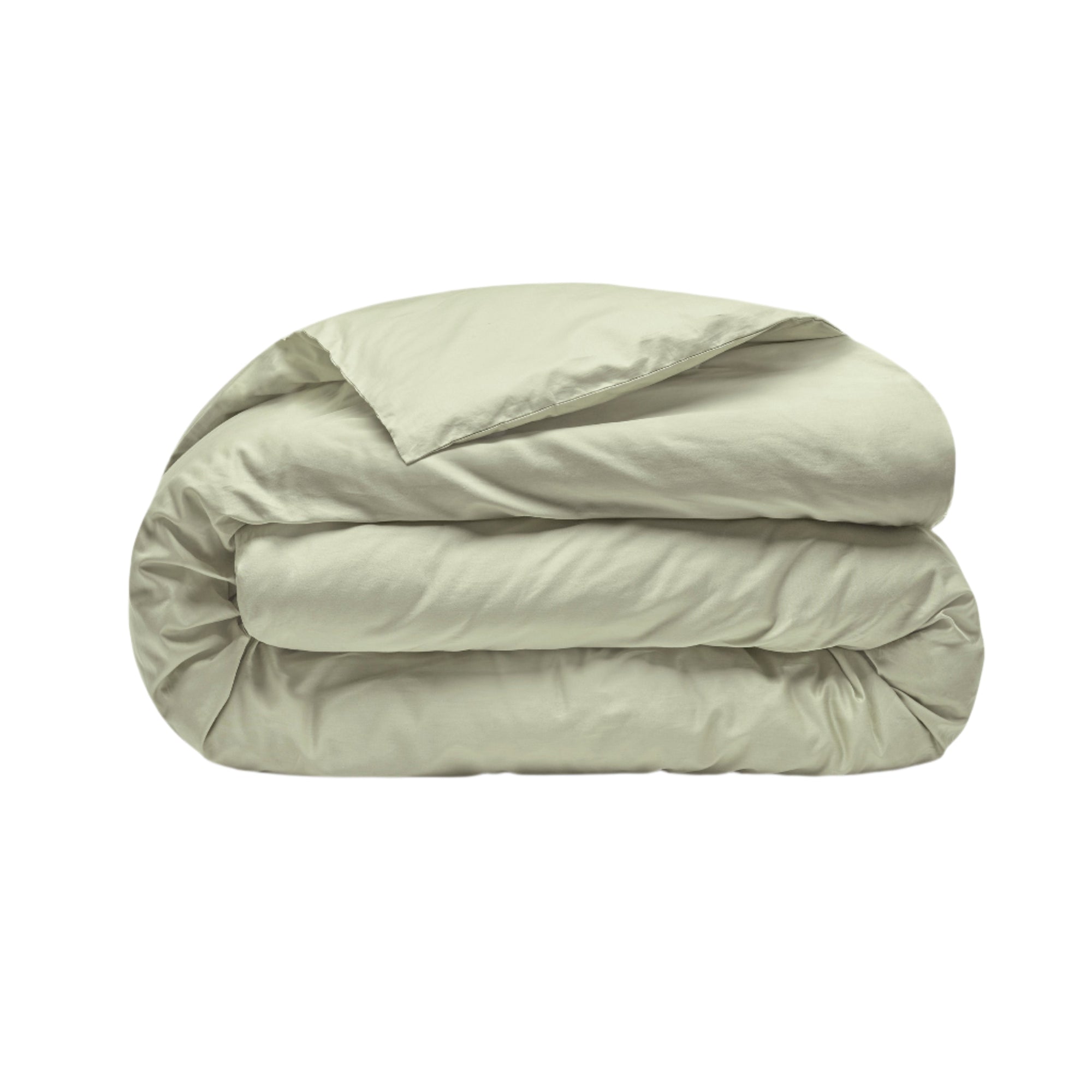 Sateen Organic Cotton Duvet Cover - Solstice Green