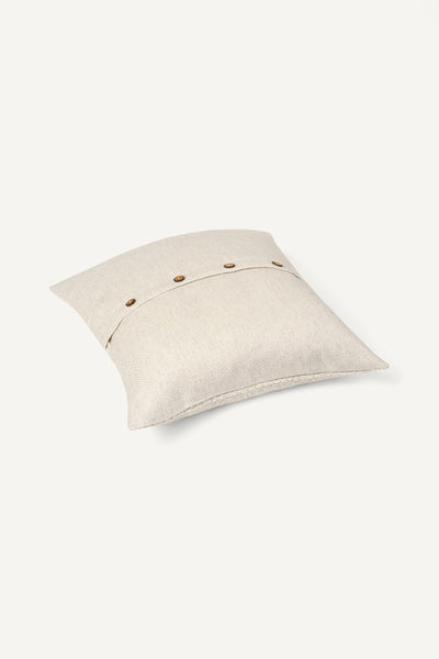 Sawan Jacquard Cushion Cover - Pearl White & Grey