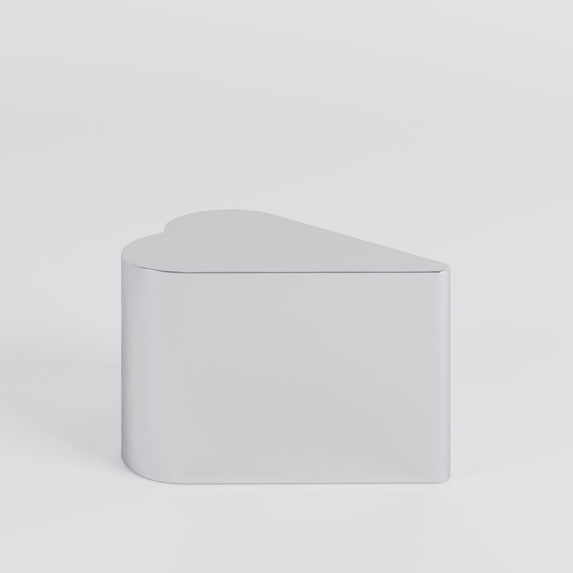 Heart Stainless Steel Brushed Side Table
