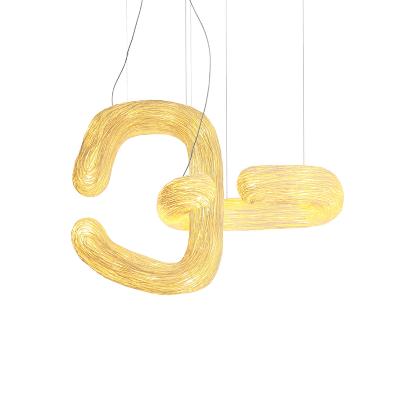 Set of 2 Orbette Pendant Lights by Ango – Handwoven Rattan Sculptural Design