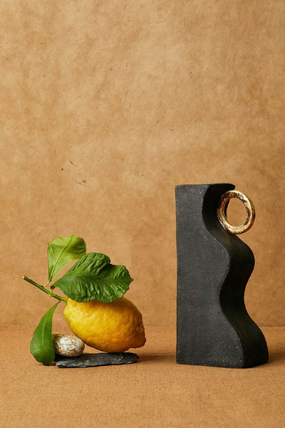 Flo ii Black Vase