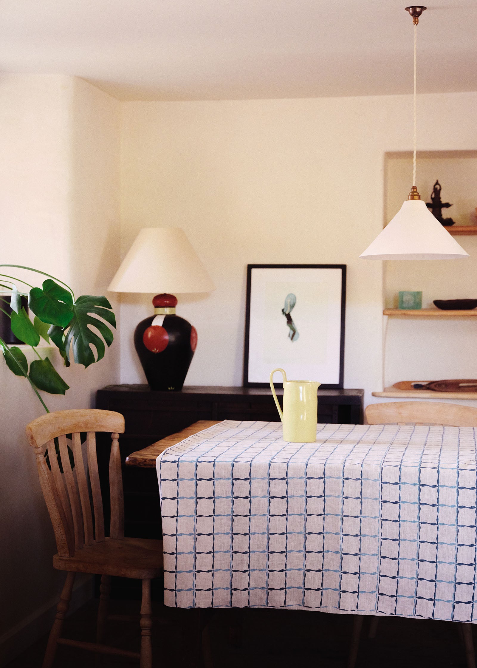 Ribbon Stripe Fabric (Tones of Blues)