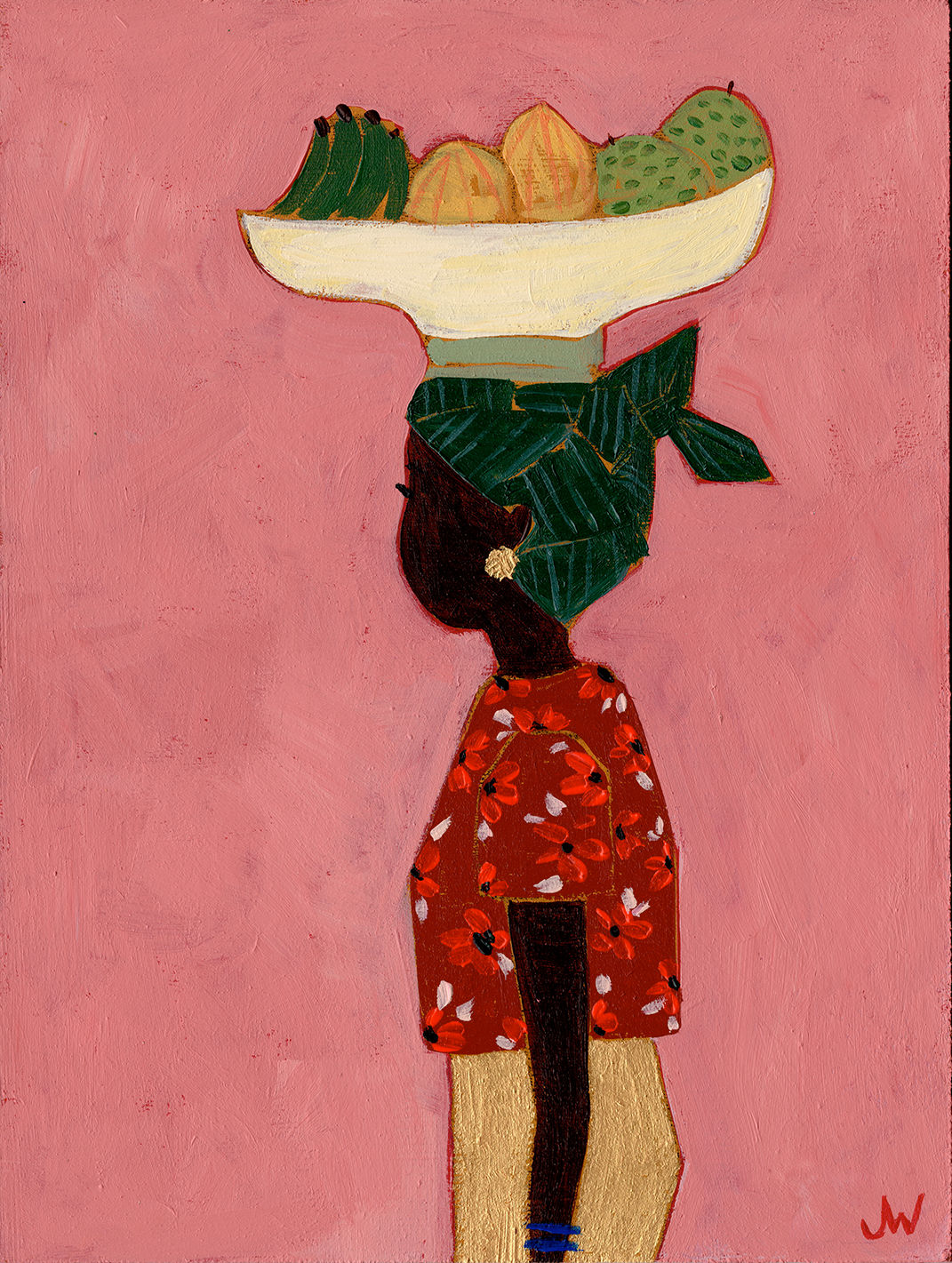 Canvas Artprint Fruitmarket Pink - 70x100cm