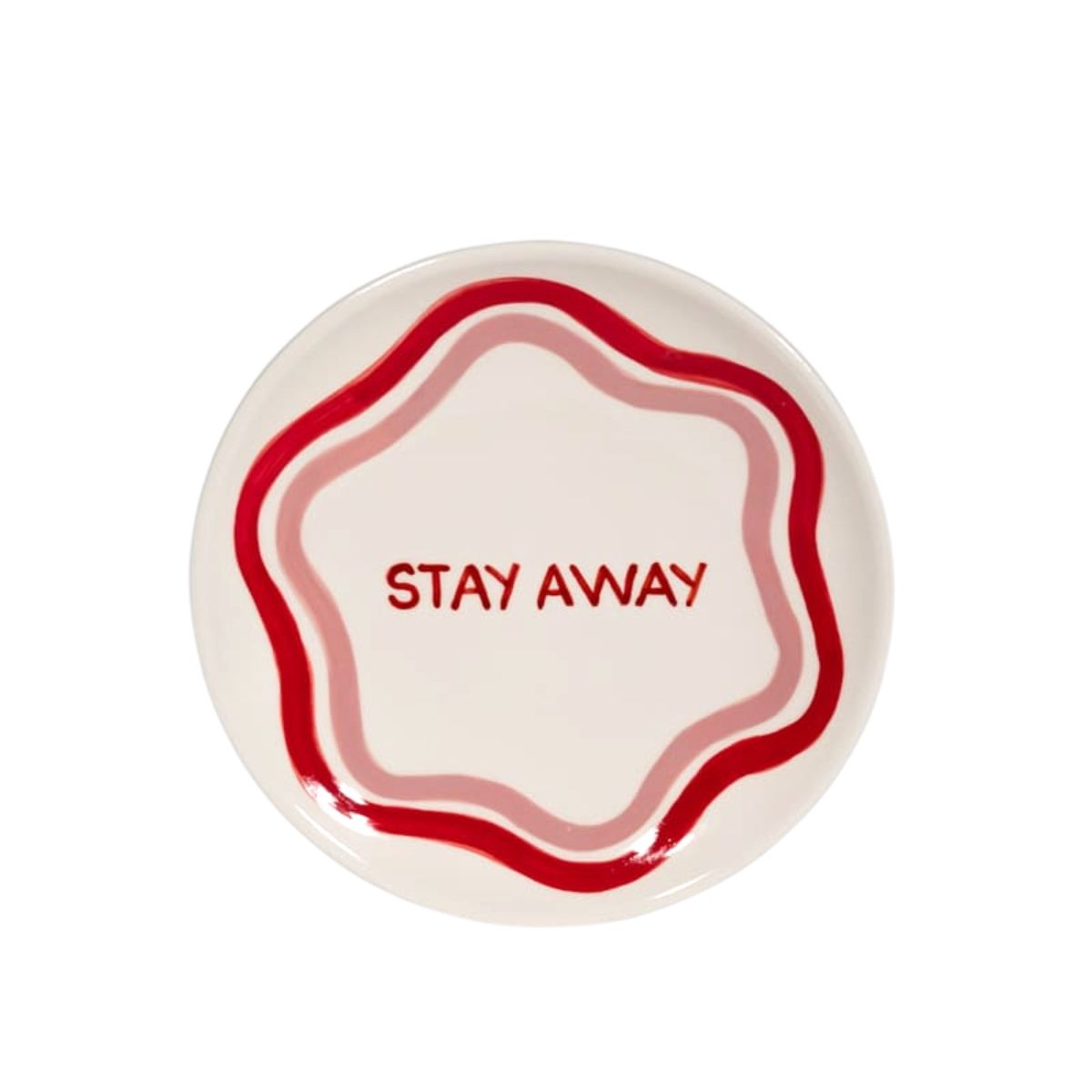 Stay Away Dessert Plate