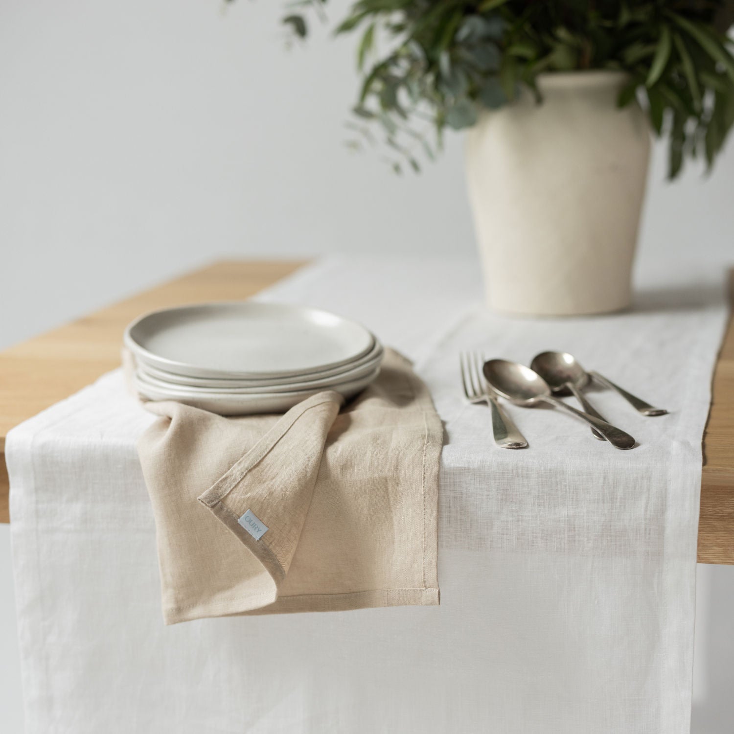 White Table Runner