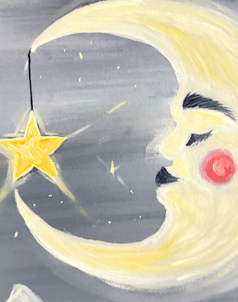 The Moon - Original Oil On Canvas