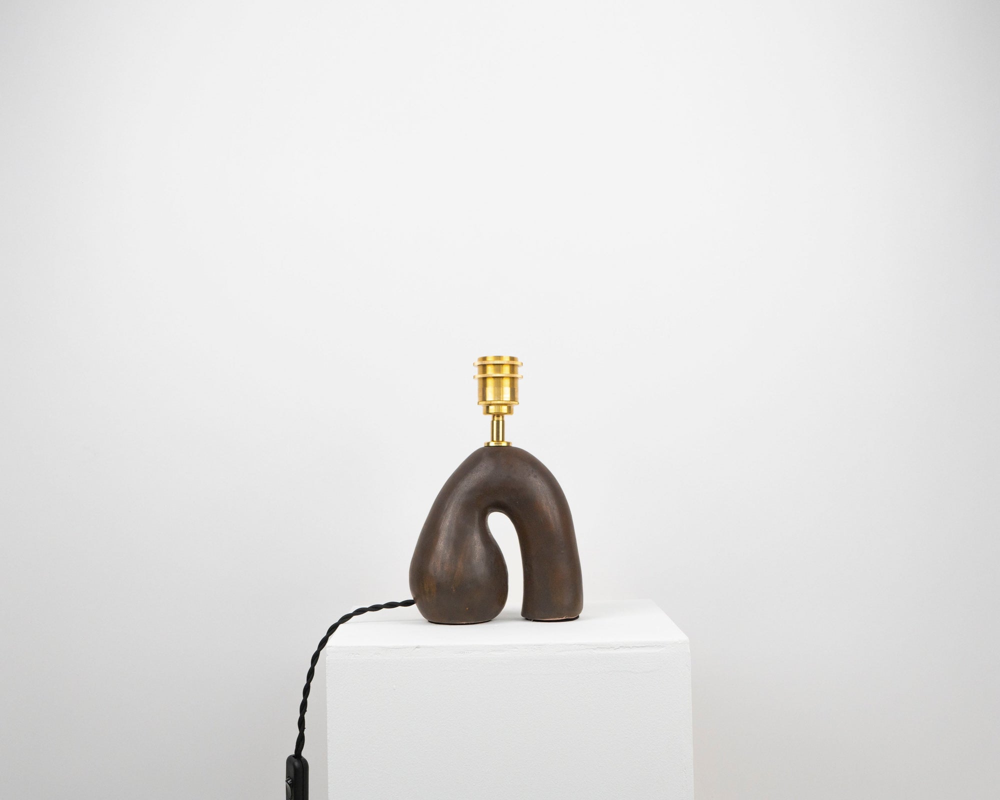 'Opposée' Table Lamp - Satin Brown