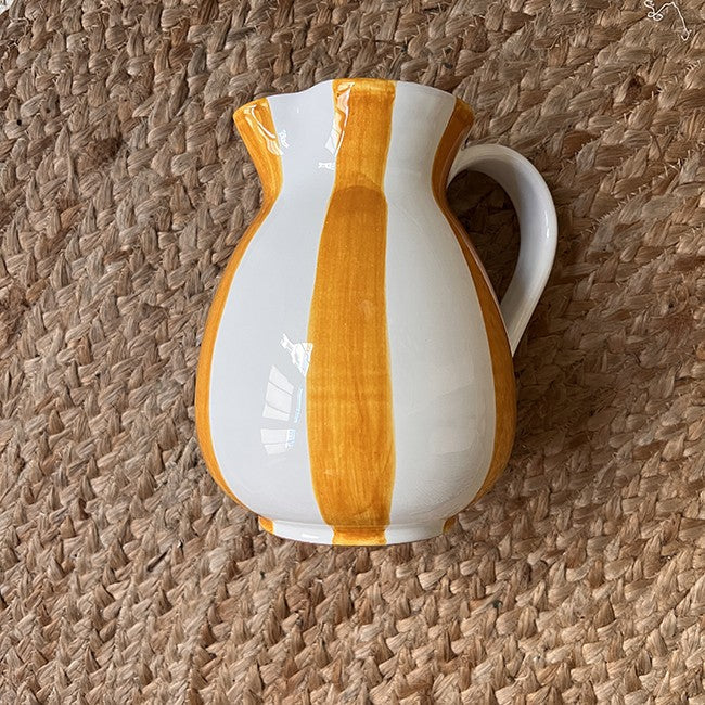 Ochre Stripe Carafe 1L