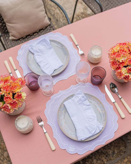 Grata Placemat, White on White