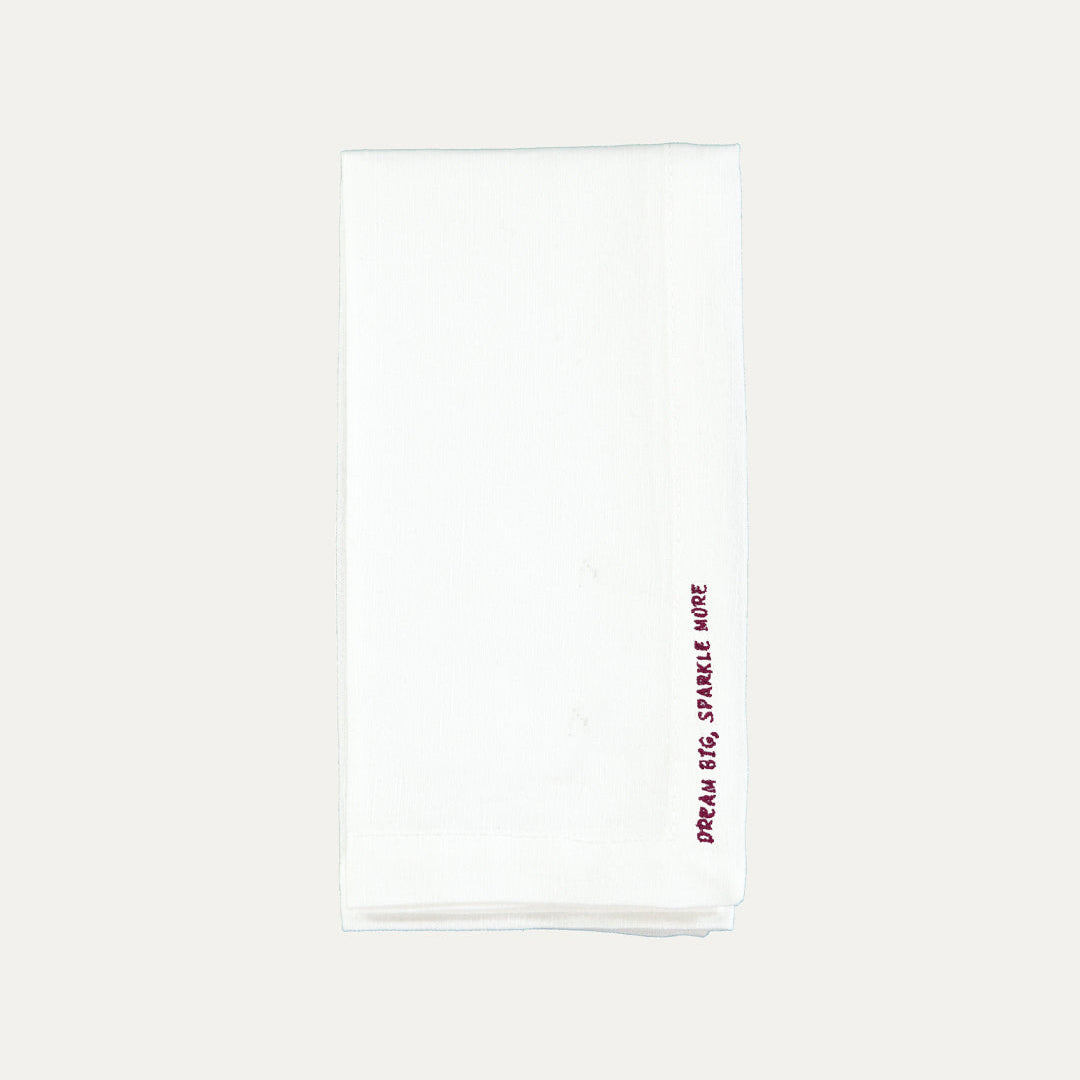 "Dream Big, Sparkle More" Napkin
