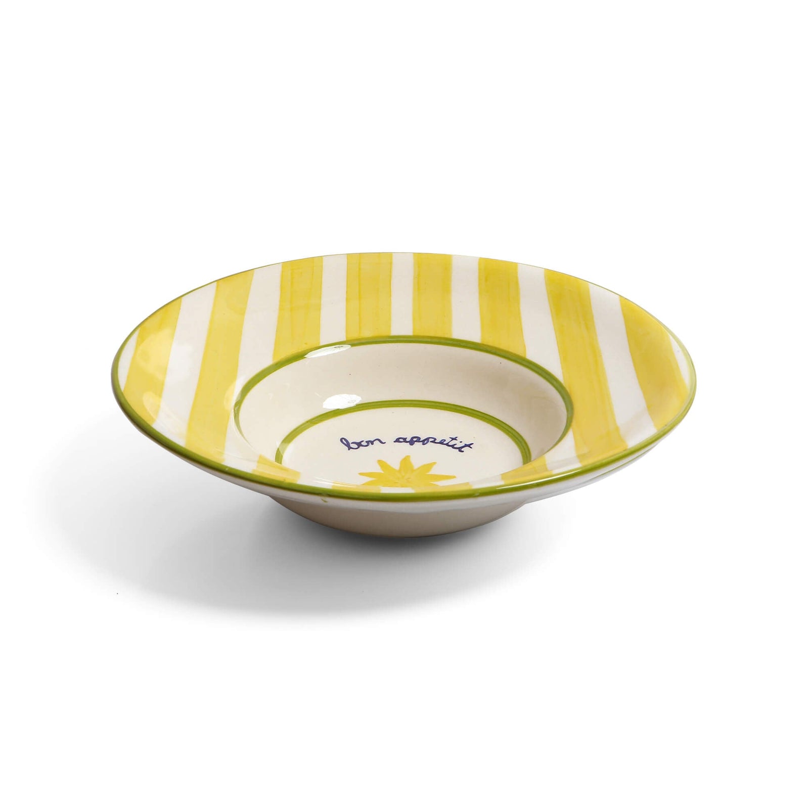 Loulou Yellow Pasta Plates Set-Of-Four