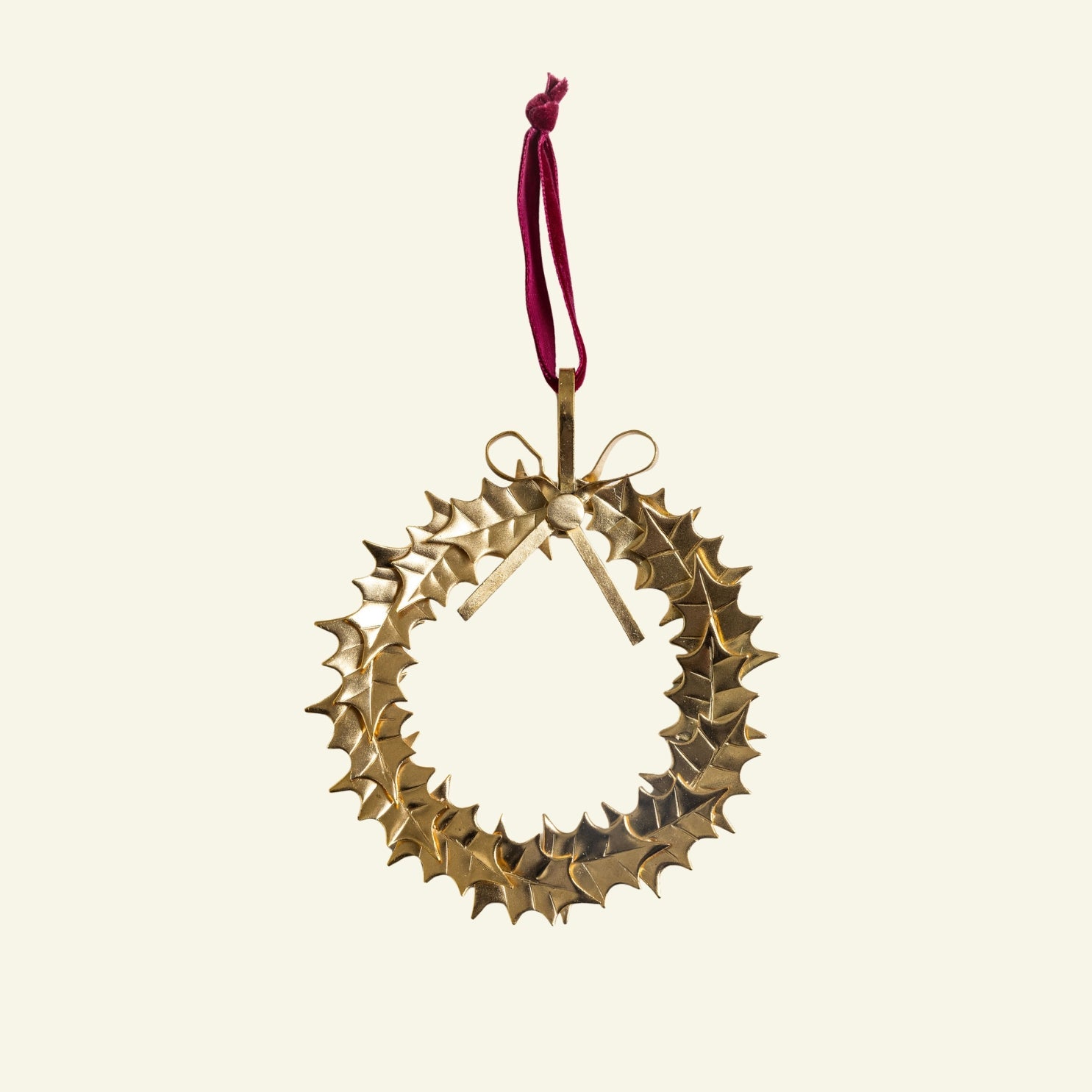 Holly Wreath Ornament