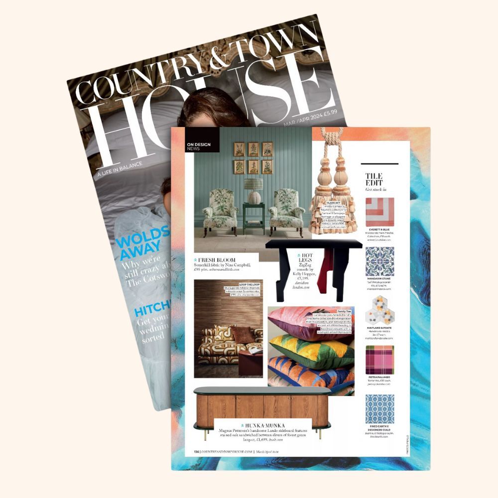 Uju Cushion - In Gold And In Blue