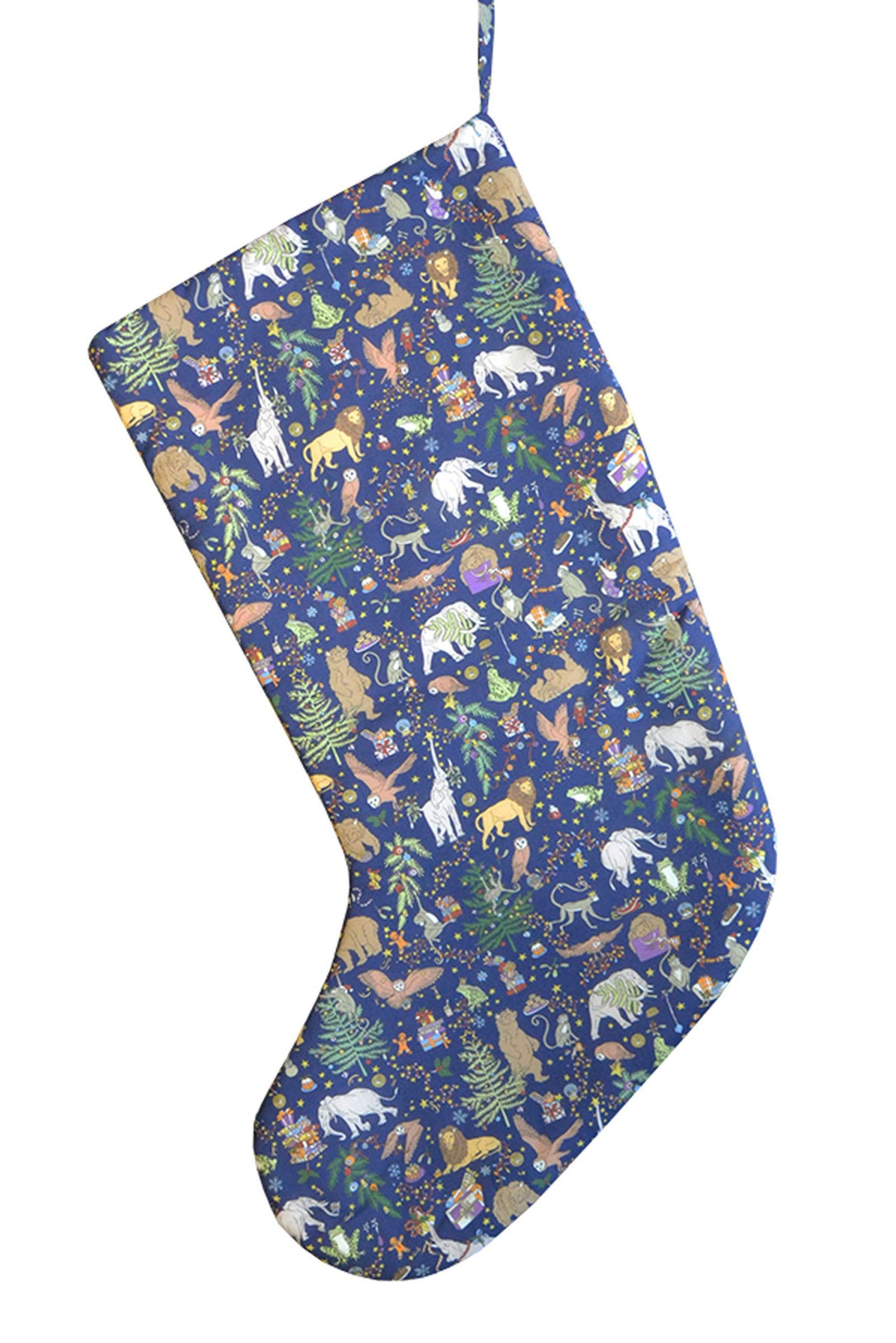 Christmas Stocking made with Liberty Fabric CHRISTMAS