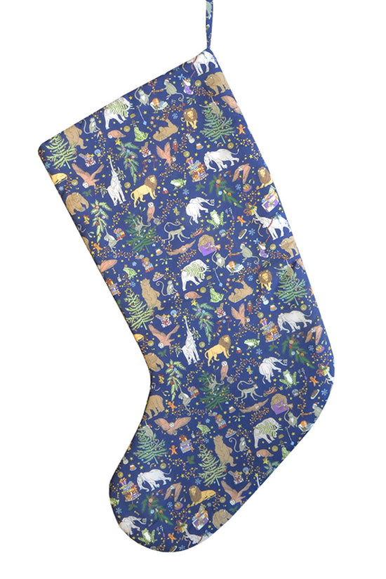 Christmas Stocking made with Liberty Fabric CHRISTMAS