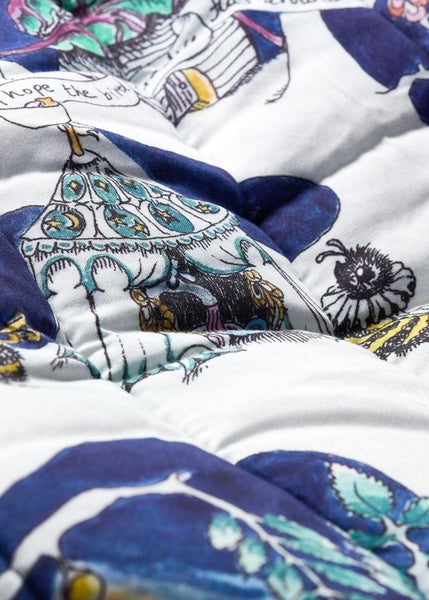 The Space Above the Ground Quilted Blanket