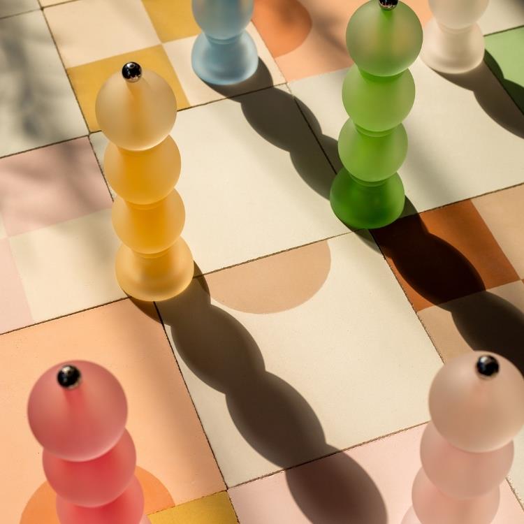 Pale Pink Frosty Bobbin Salt or Pepper Mill