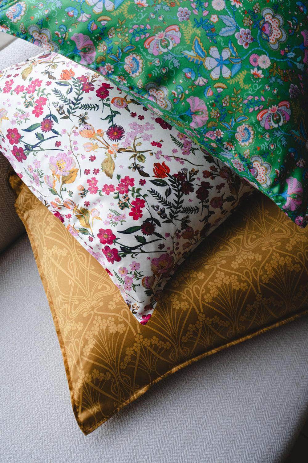 Silk Pillowcase Made With Liberty Fabric Nouveau Ianthe