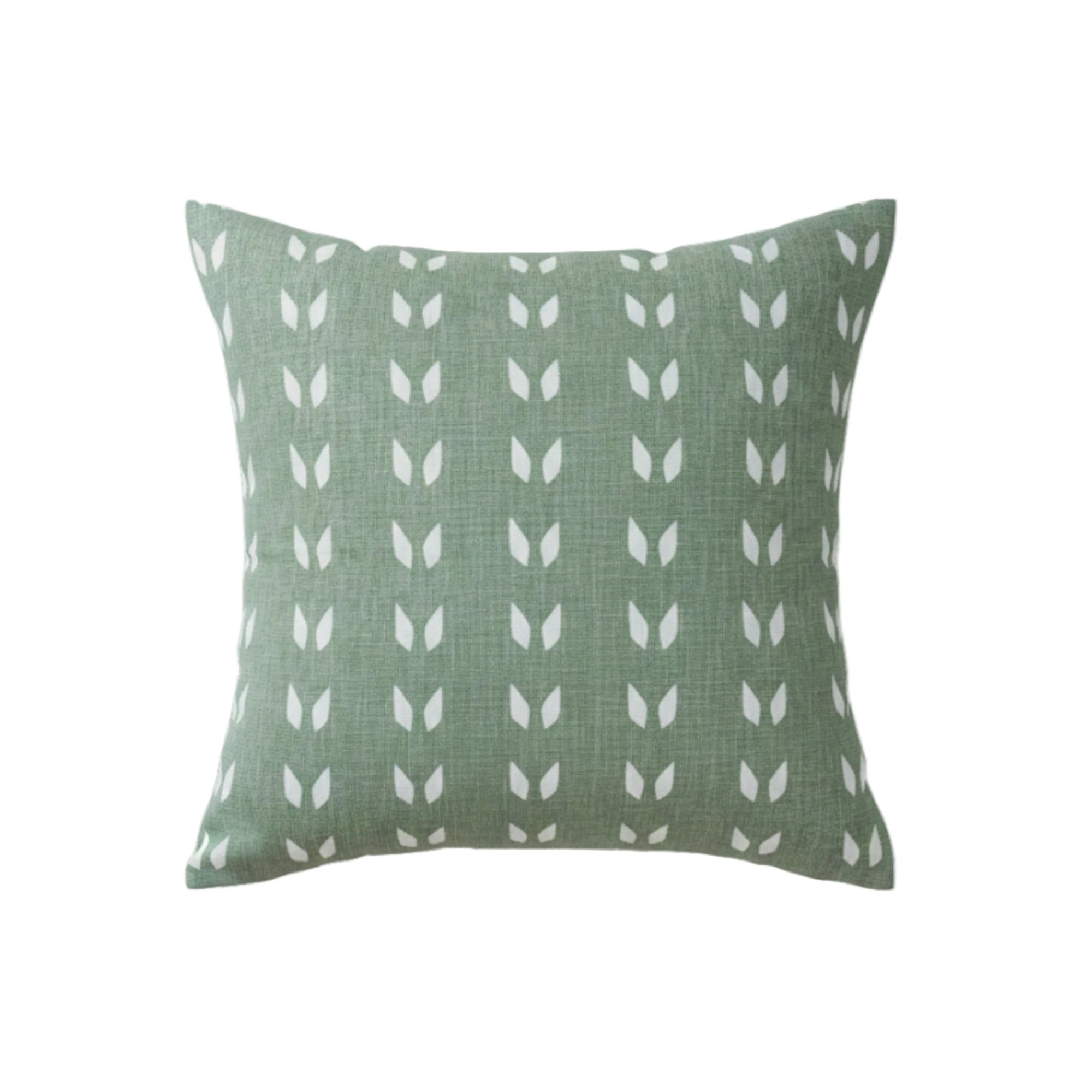 Terra - Pure Linen Throw Pillow Cover Sage Green