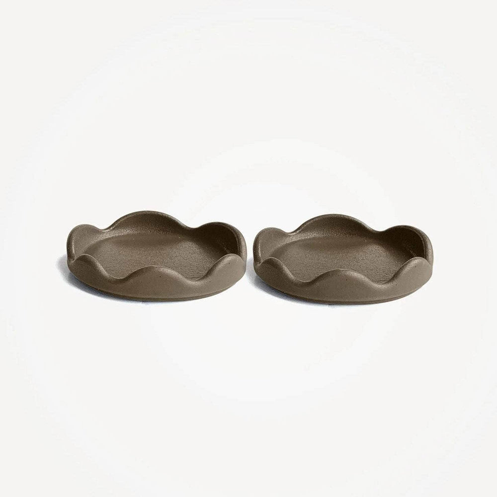 Set of 2 Coasters - Tobacco