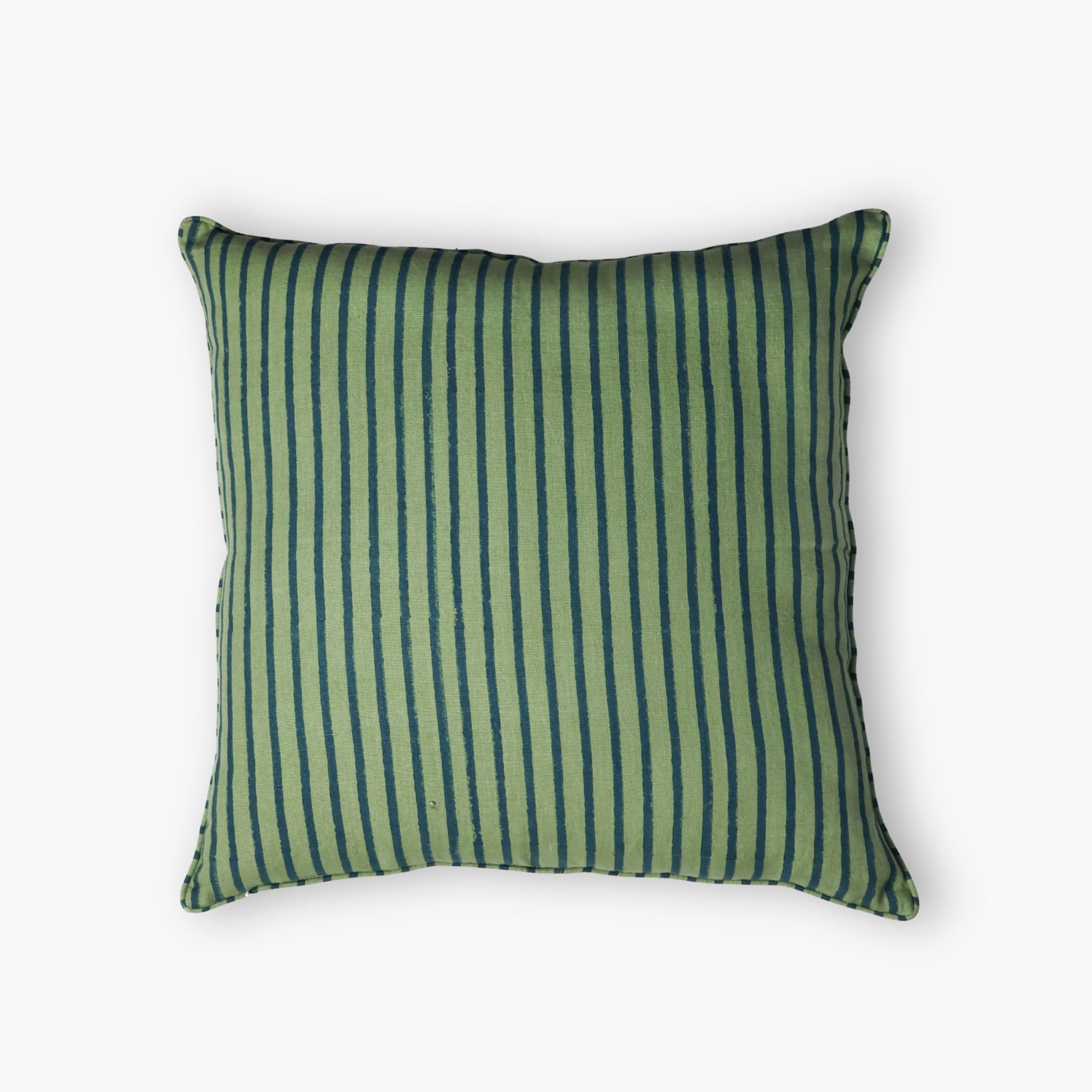 Bahaar Throw Pillow Cover - Oil Green