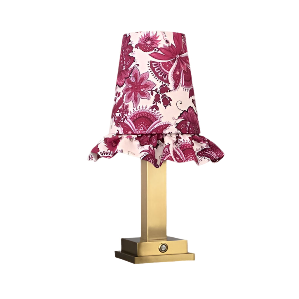 Philia Table Lamp Red Flowers