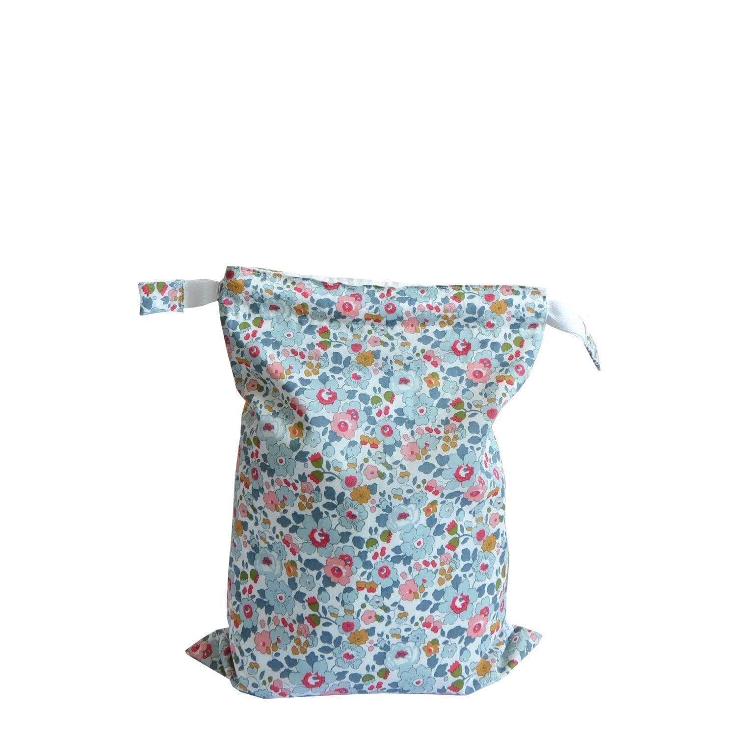 Drawstring Bag Made With Liberty Fabric Betsy Grey