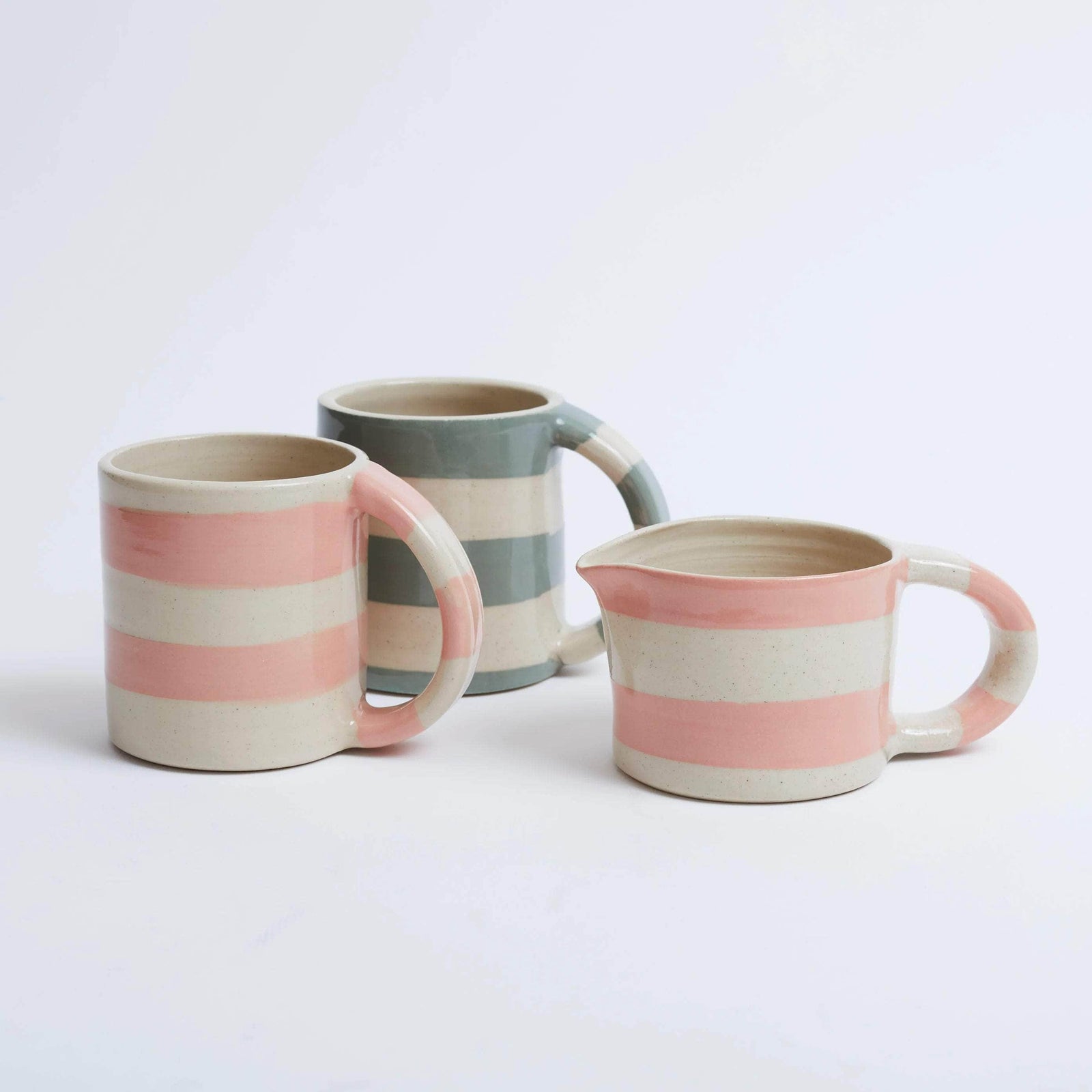 Duci Striped Mug Pink