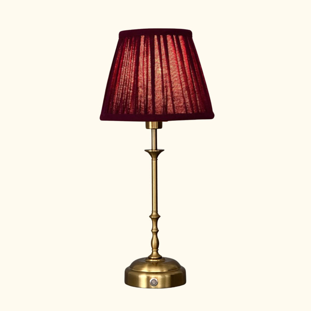 Freddie Table Lamp - Wine Red