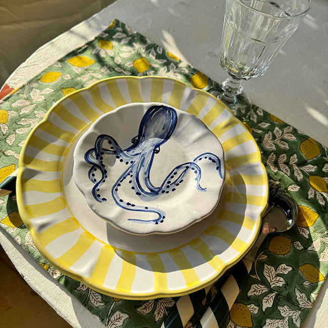 Mare Plate 16 cm Blue Sea Urchin