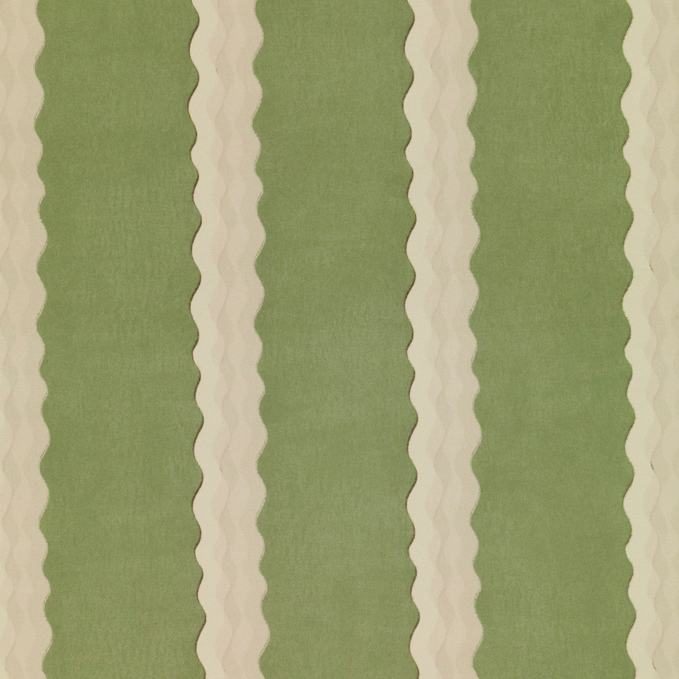 Double Scroll Stripe - Spring Green (Wallpaper)
