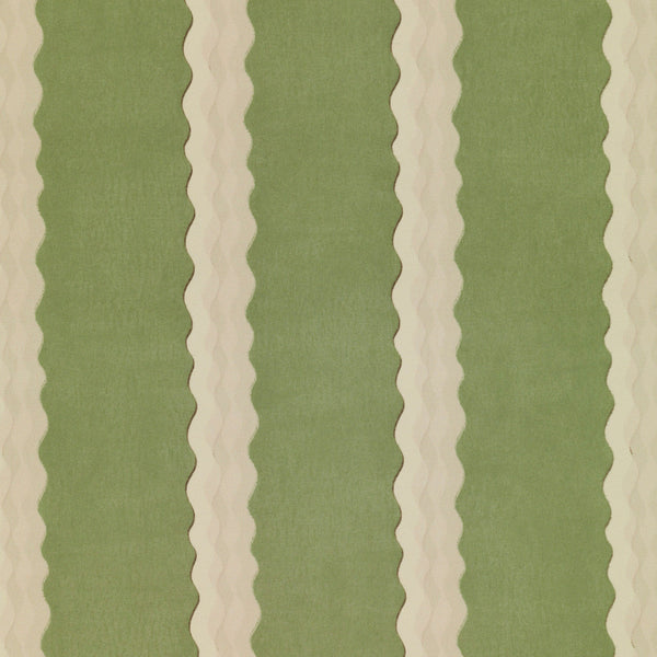 Double Scroll Stripe - Spring Green (Wallpaper)