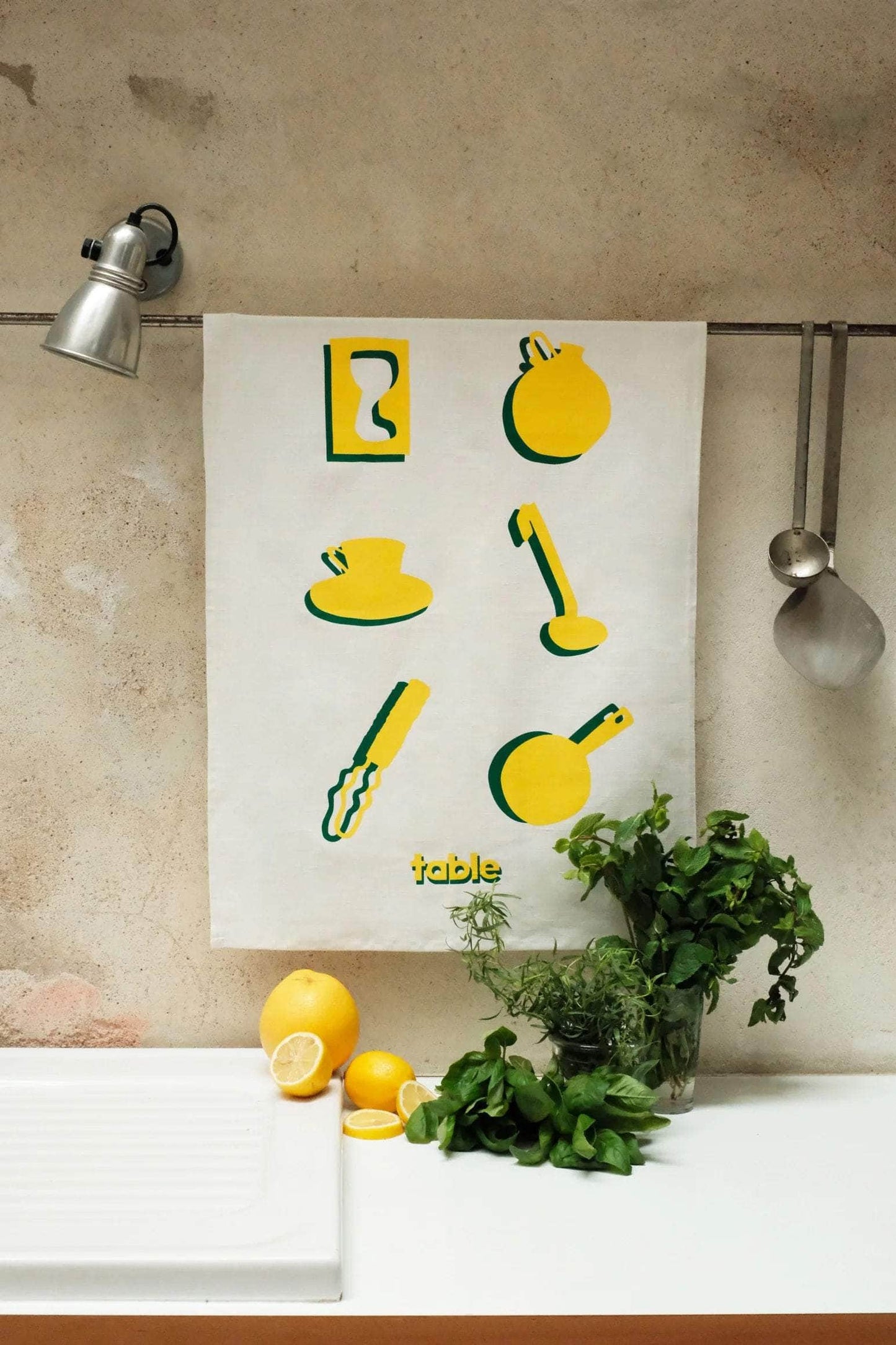 Yellow Market Dishcloth