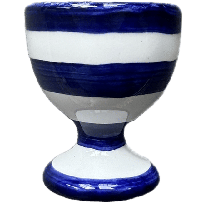 Blue Stripe Egg Cup