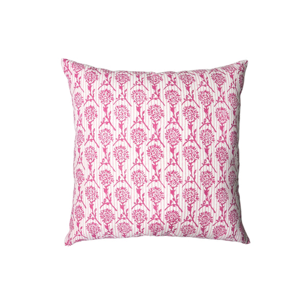 Nikhar Pure Linen Throw Pillow Cover - Pink
