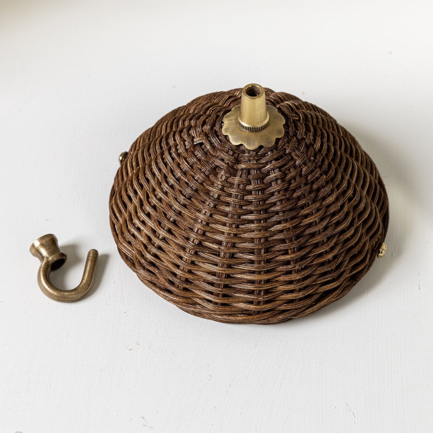 Rita Rattan Ceiling Rose, Teak