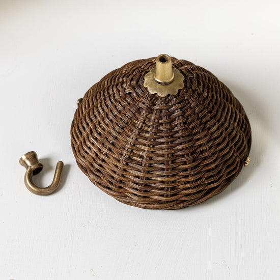 Rita Rattan Ceiling Rose, Teak