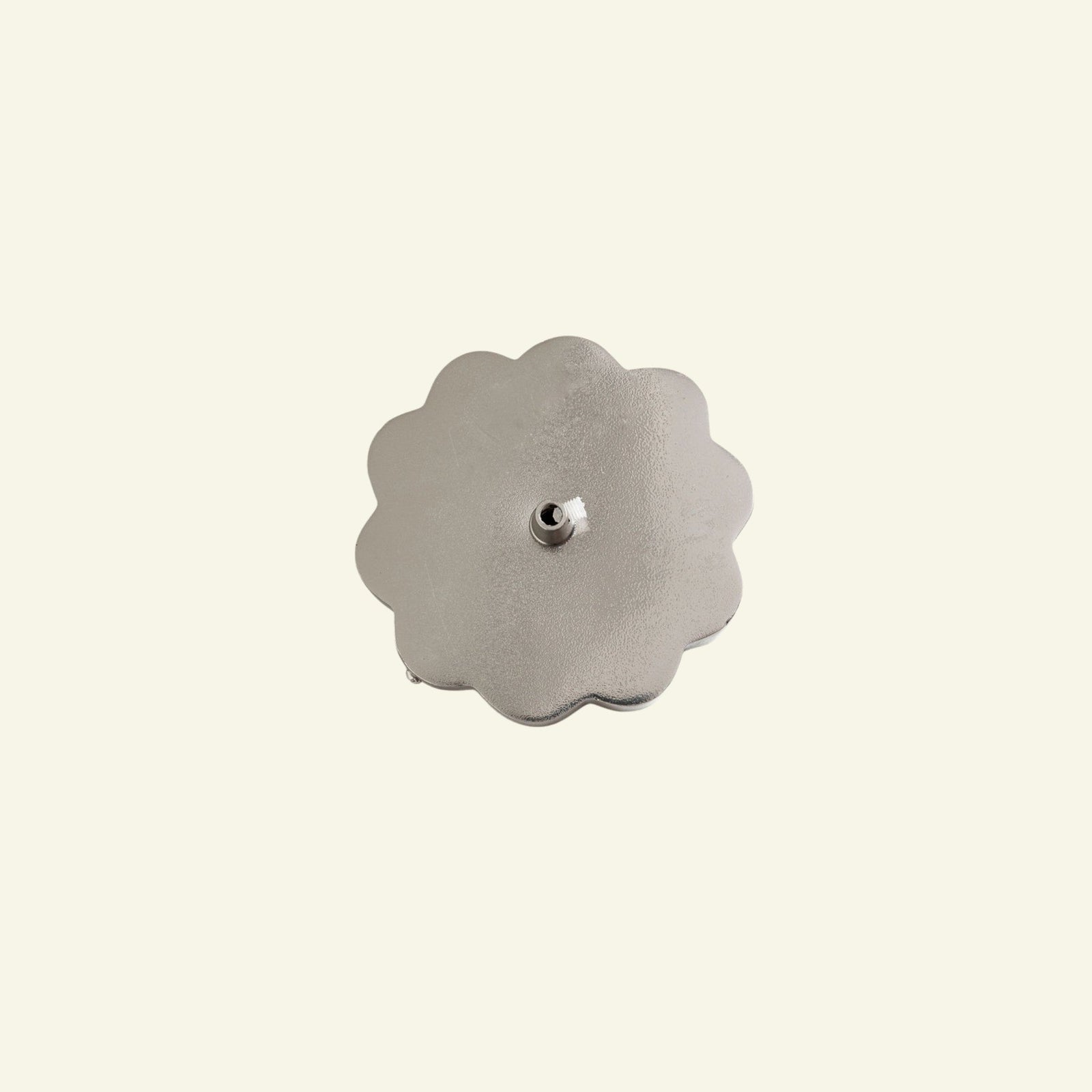 Scallop Ceiling Rose, Polished Chrome