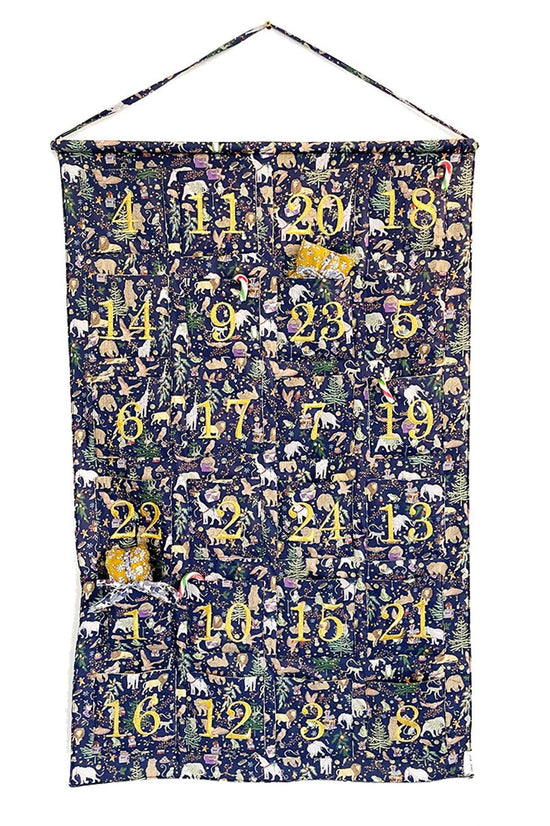 Reusable Advent Calendar made with Liberty Fabric CHRISTMAS