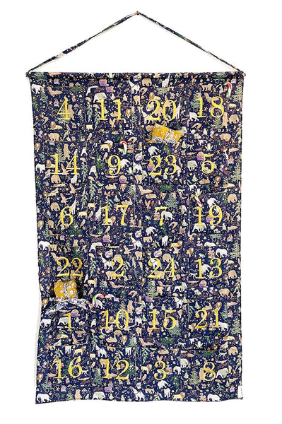 Reusable Advent Calendar made with Liberty Fabric CHRISTMAS
